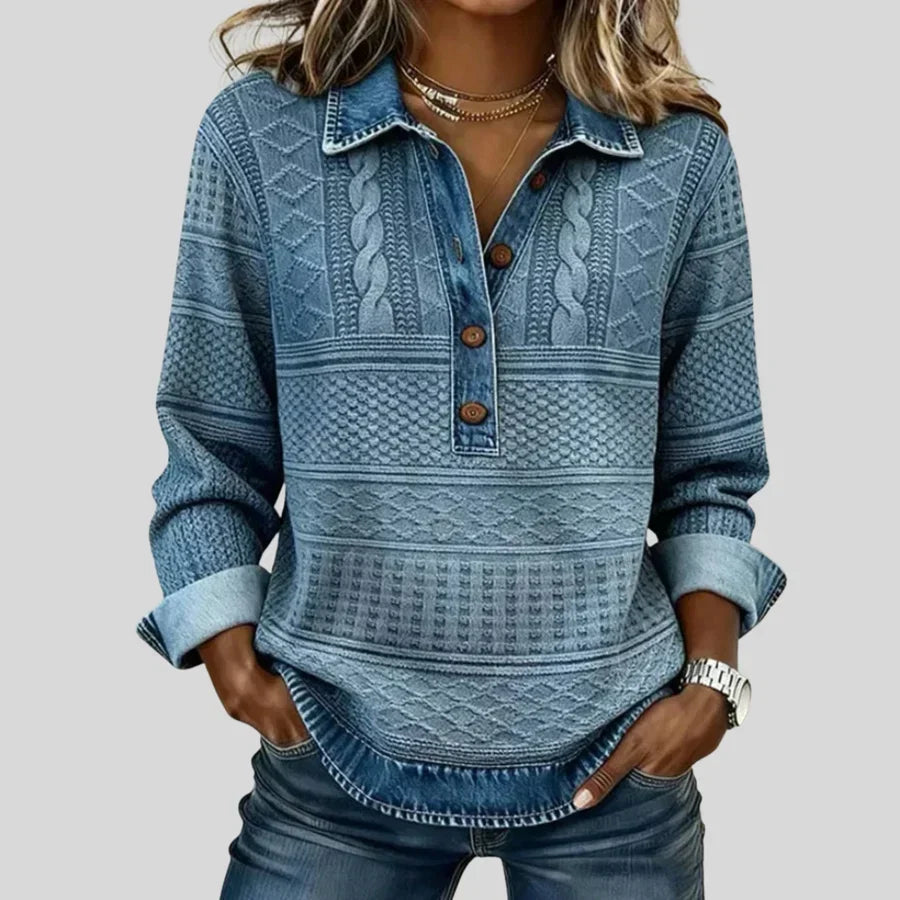 Azalea™ | Collared Knit Jumper