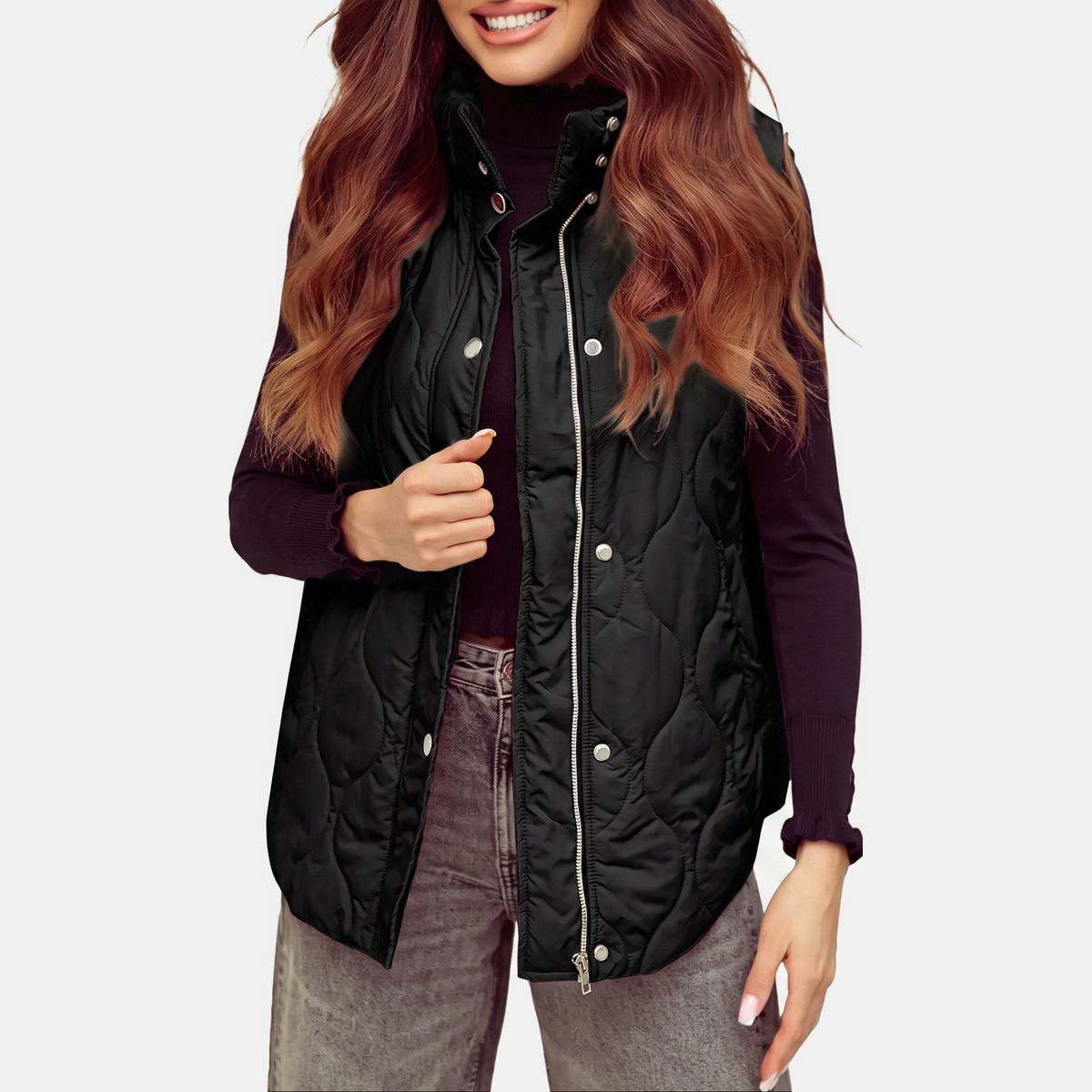 Women's Quilted Hooded Puffer Gilet