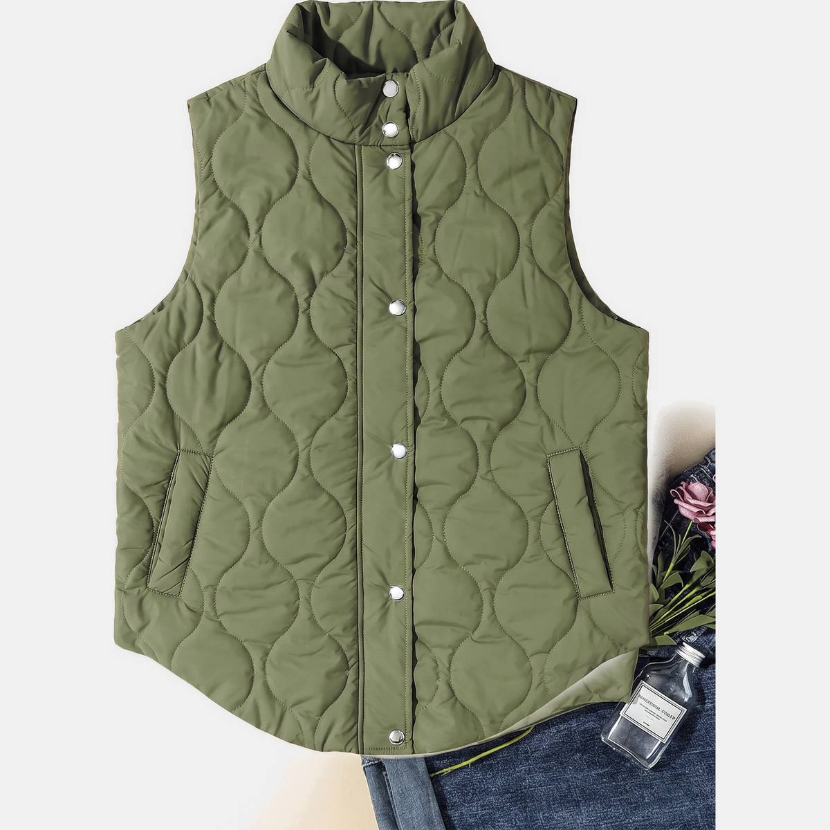 Women's Quilted Hooded Puffer Gilet