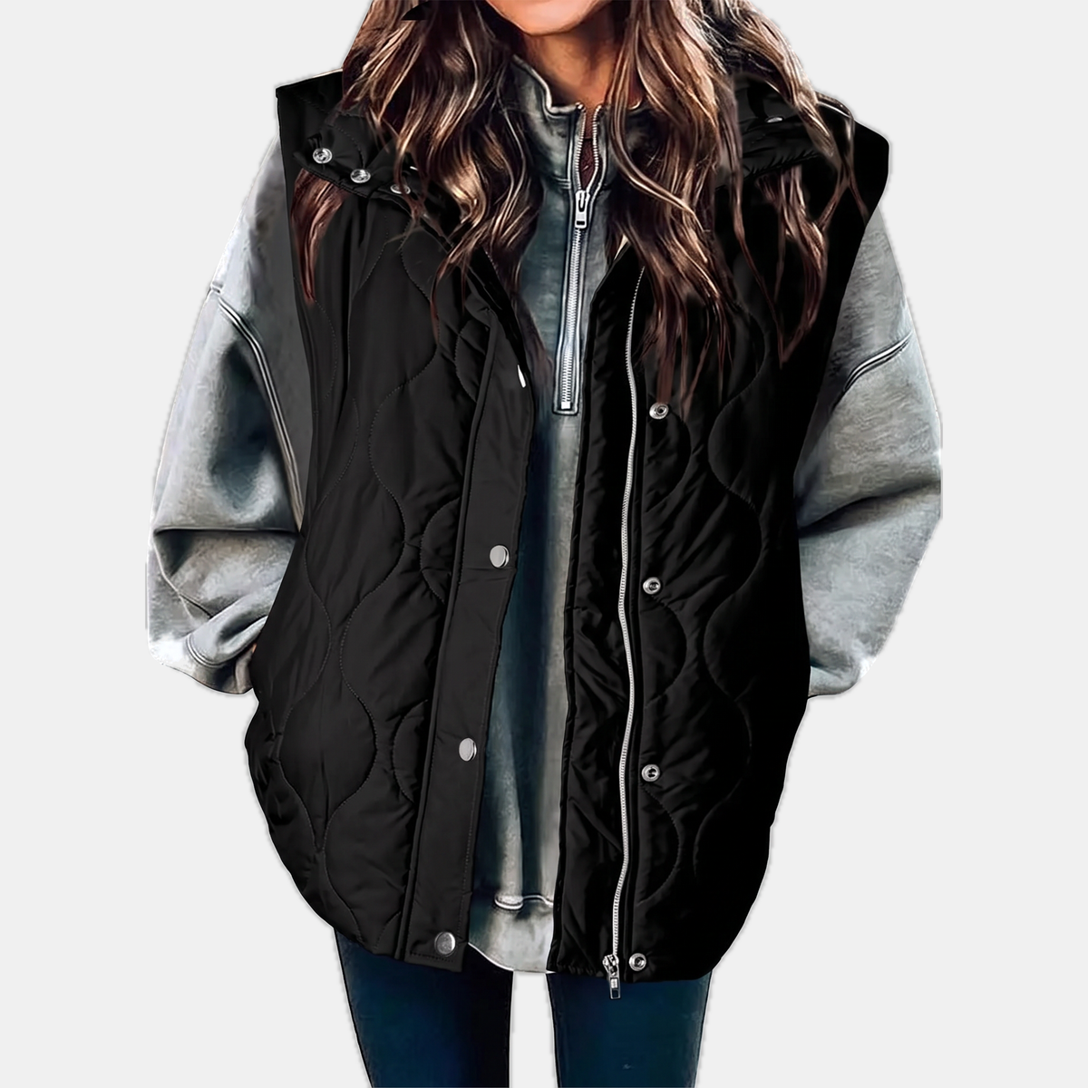 Women's Quilted Hooded Puffer Gilet