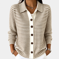 Nola™ | Classic Striped Button-Through Cardigan