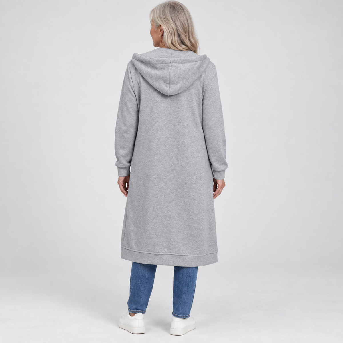 Brixley™ | Relaxed Longline Zip-Up Cardigan