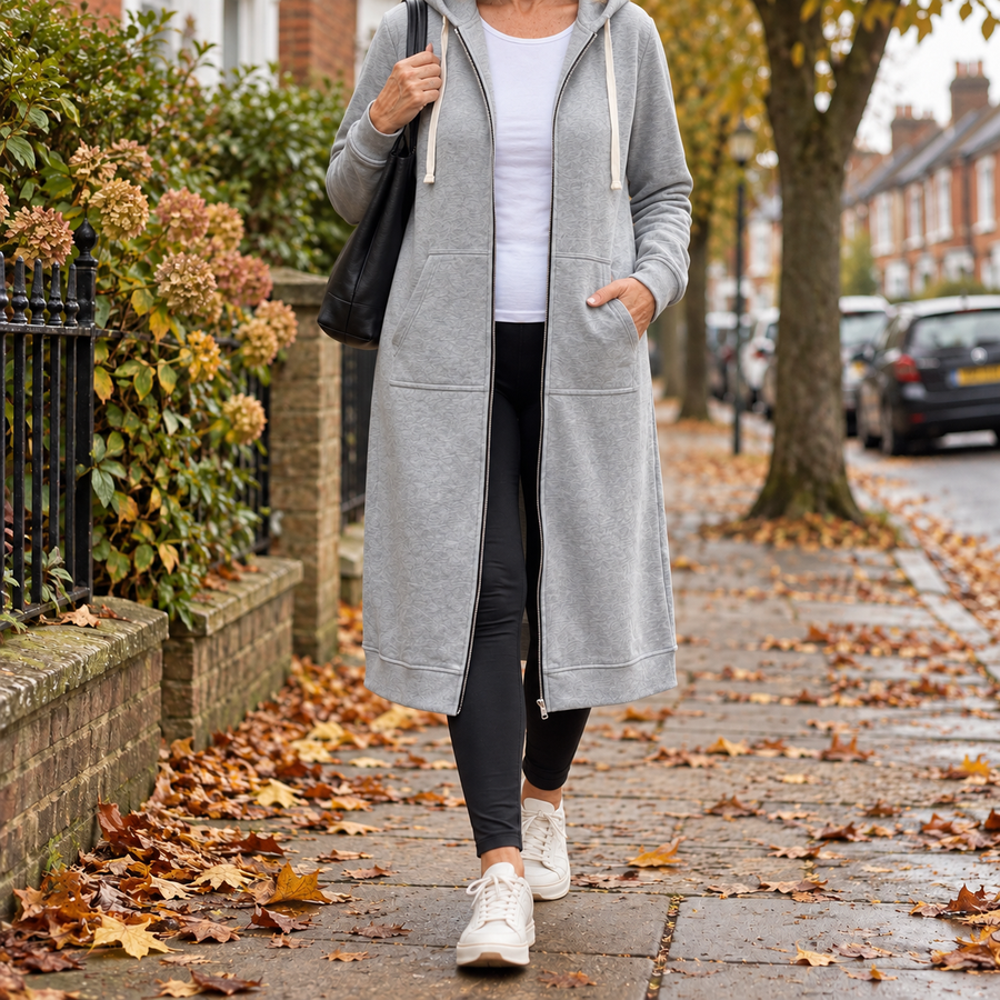 Brixley™ | Relaxed Longline Zip-Up Cardigan