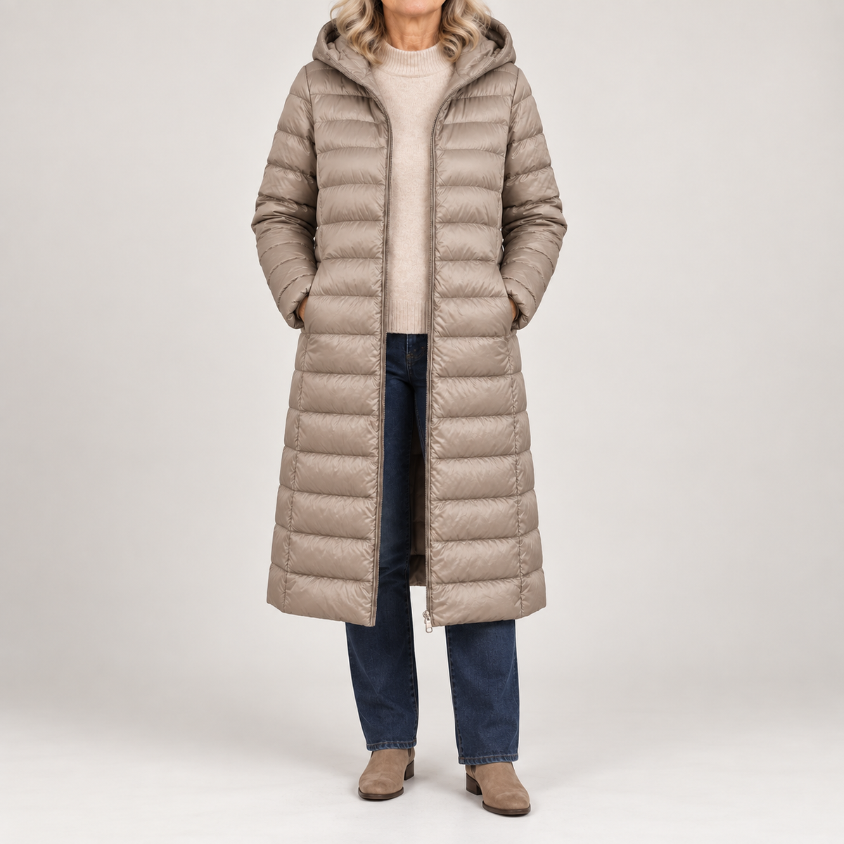 Evelyn™ | Lightweight Longline Puffer Jacket