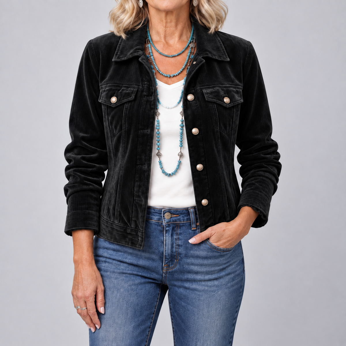 Dianne™ | Boho Vintage-Inspired Velvet Jacket