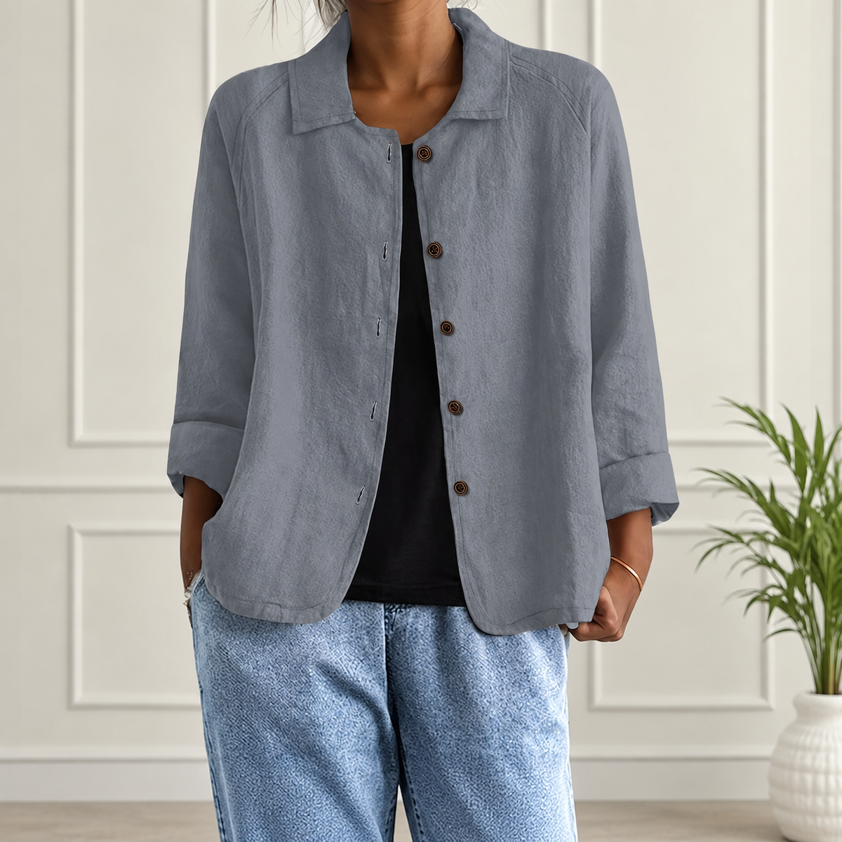 Hannah™ | Lightweight Button Cardigan