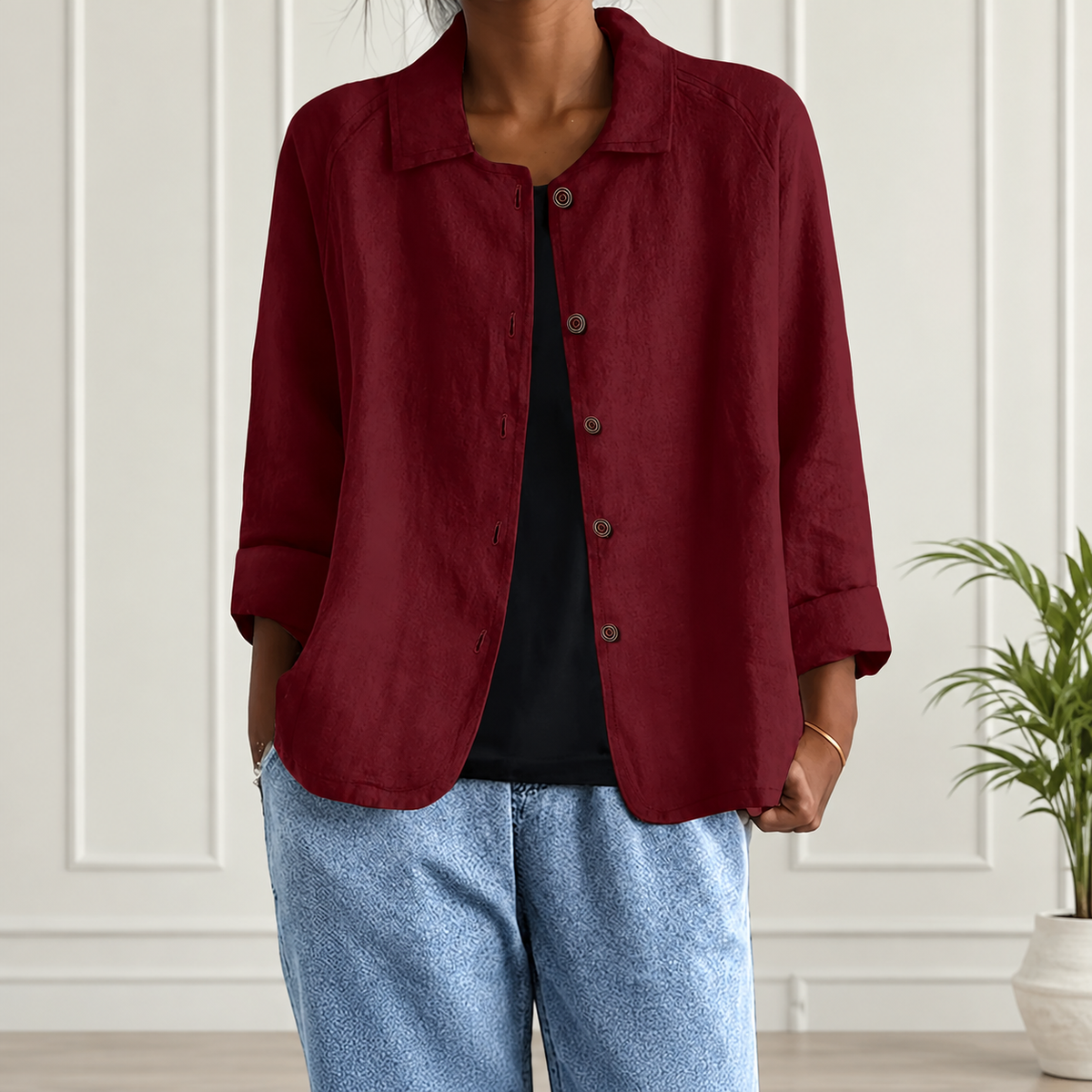 Hannah™ | Lightweight Button Cardigan