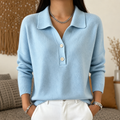 Eliza™ | Collared Button Knit Jumper