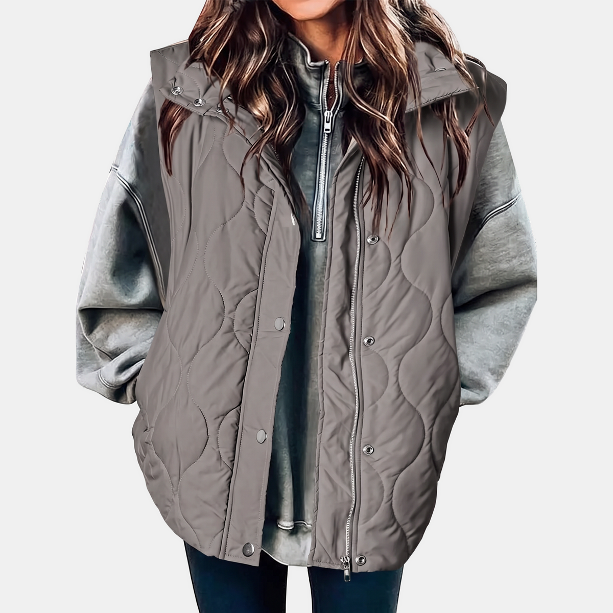 Women's Quilted Hooded Puffer Gilet