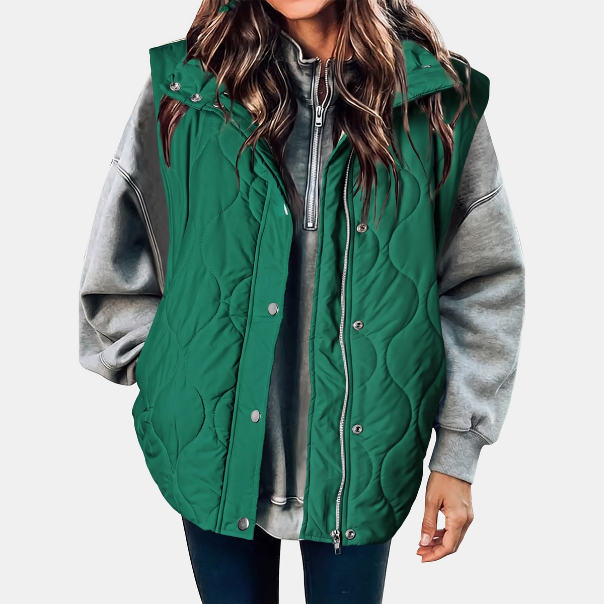 Women's Quilted Hooded Puffer Gilet