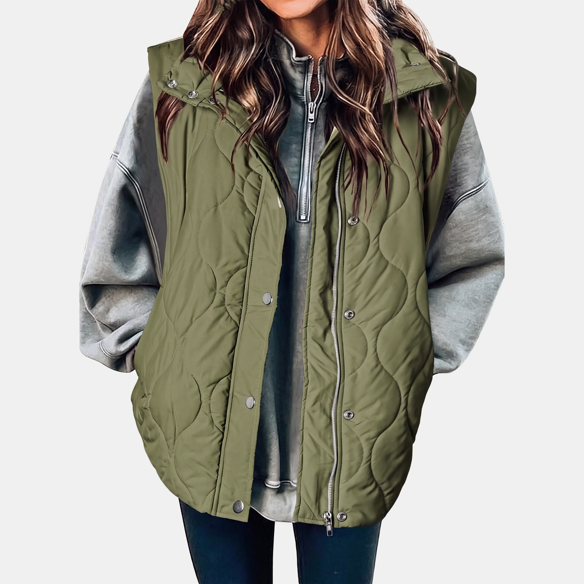 Women's Quilted Hooded Puffer Gilet