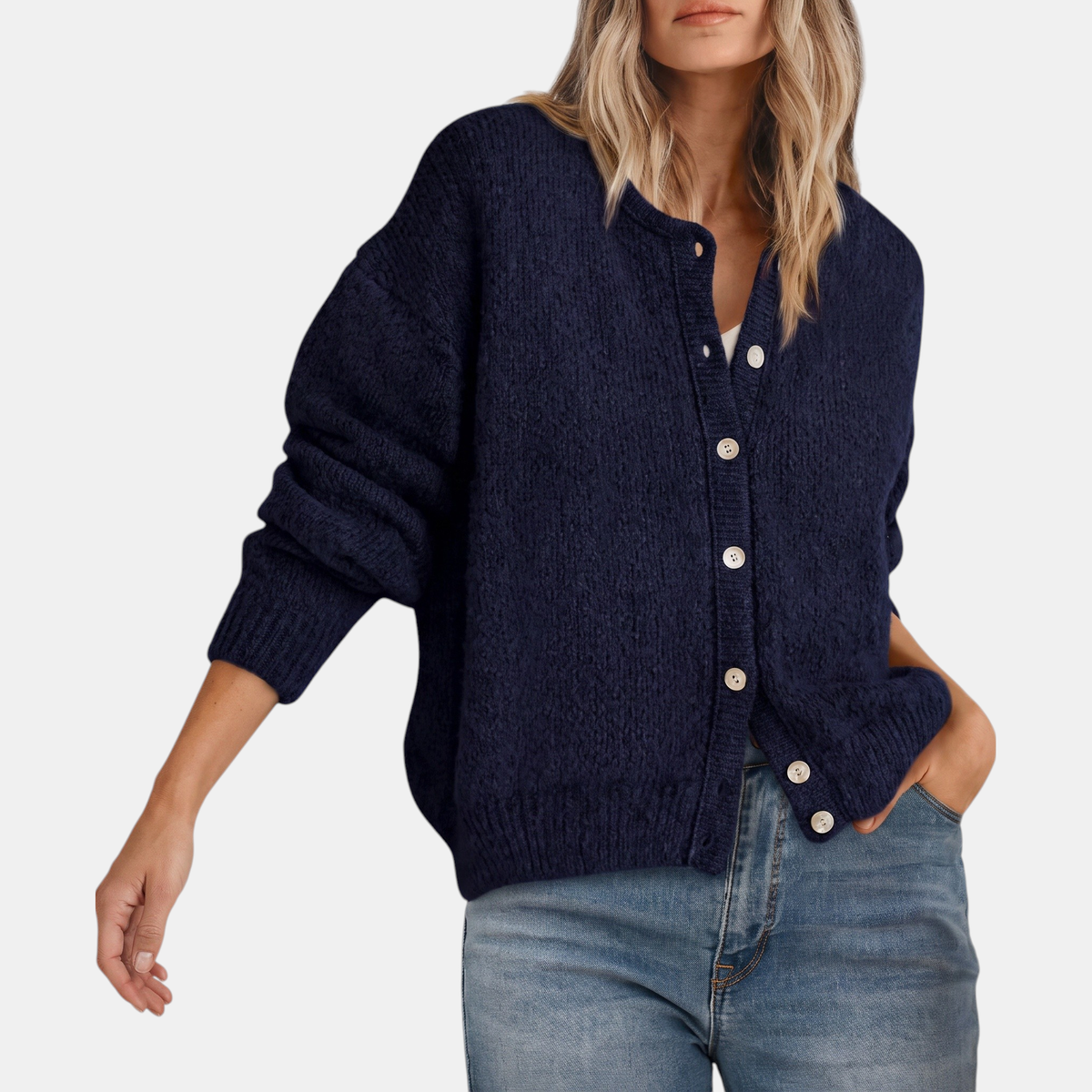 Maisie™ | Relaxed Button-Through Cardigan