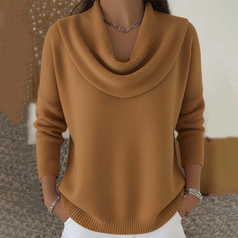 Vivienne™ | Cowl-Neck Knit Jumper