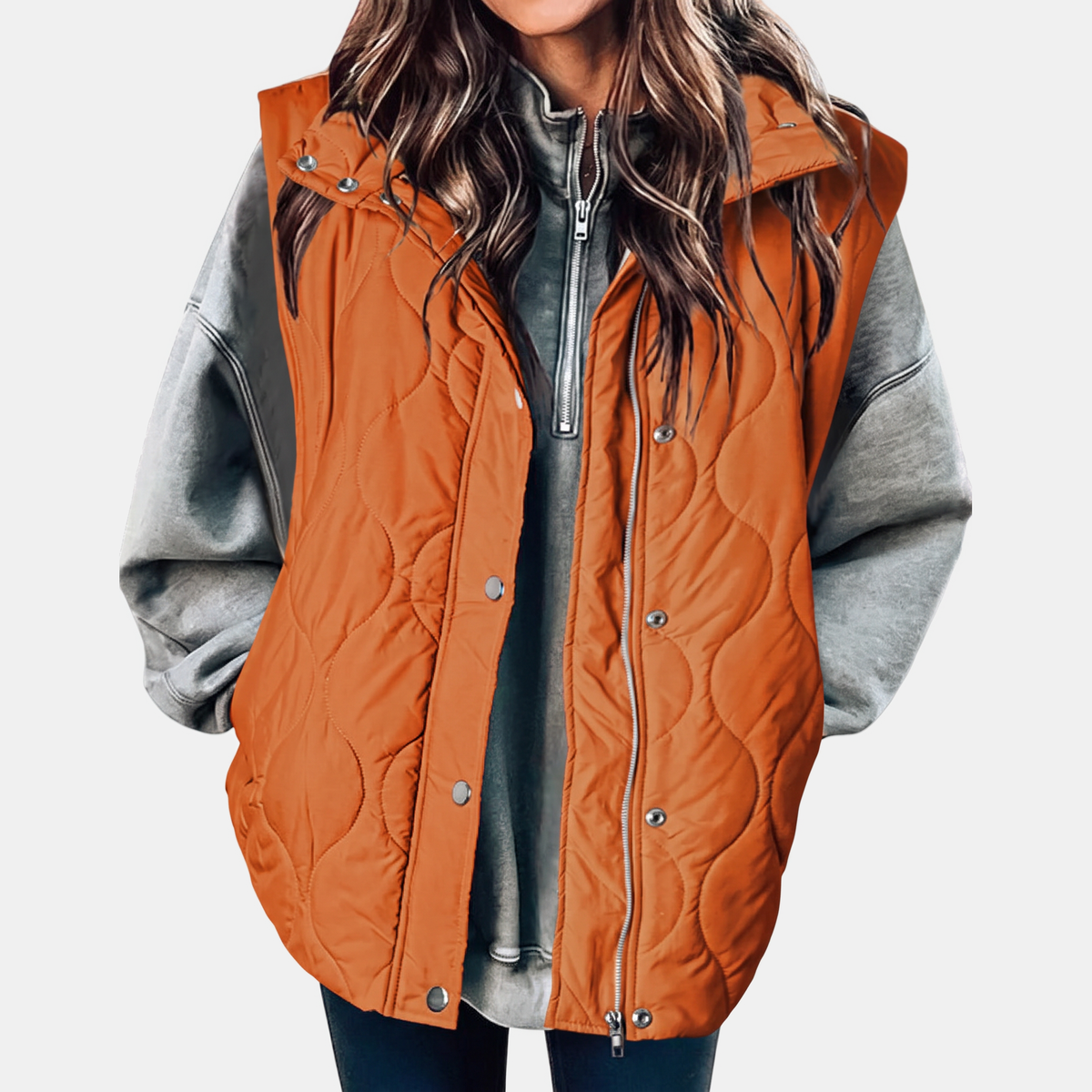 Women's Quilted Hooded Puffer Gilet