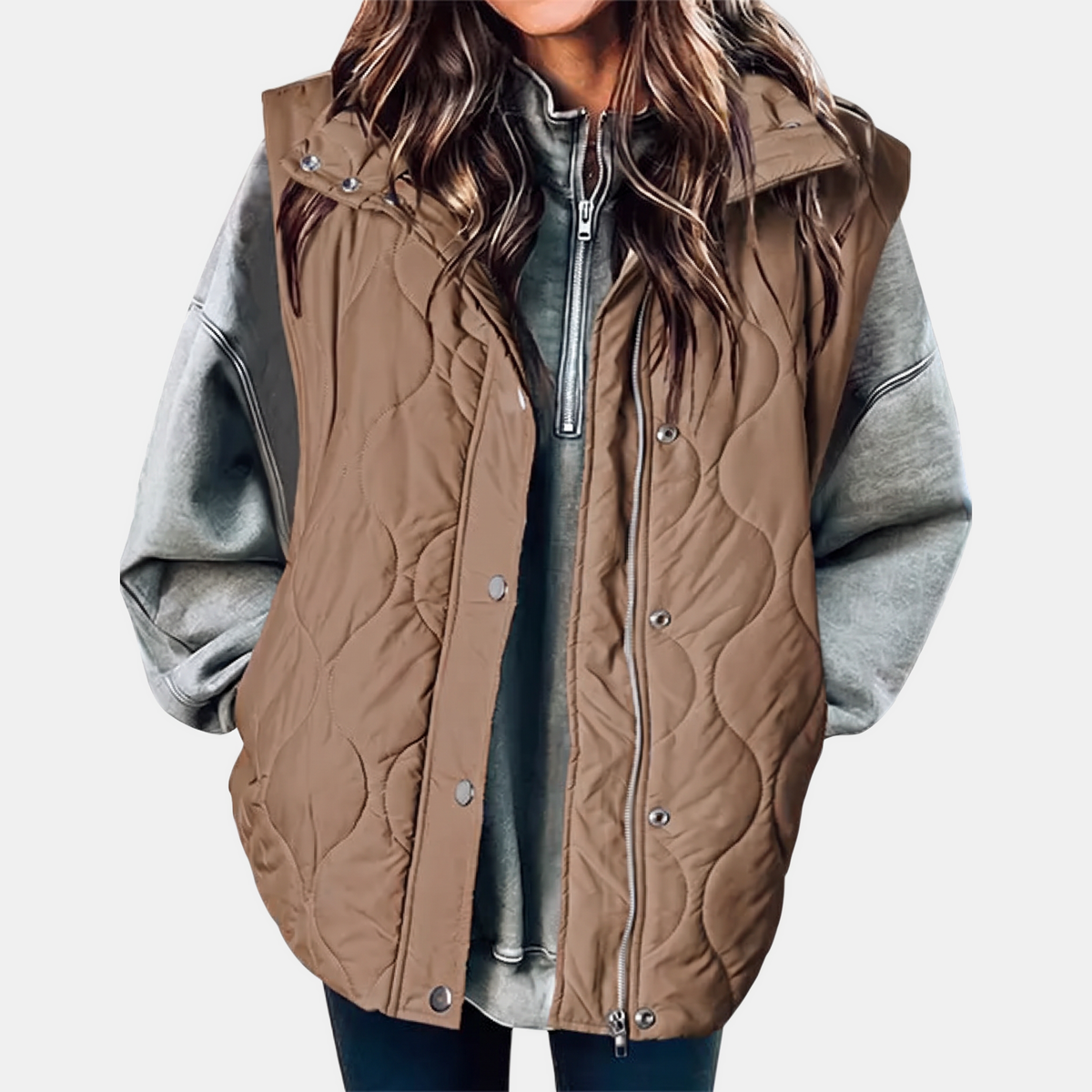 Women's Quilted Hooded Puffer Gilet