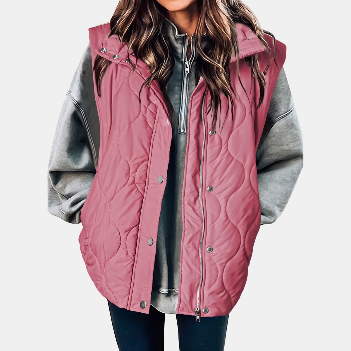Women's Quilted Hooded Puffer Gilet