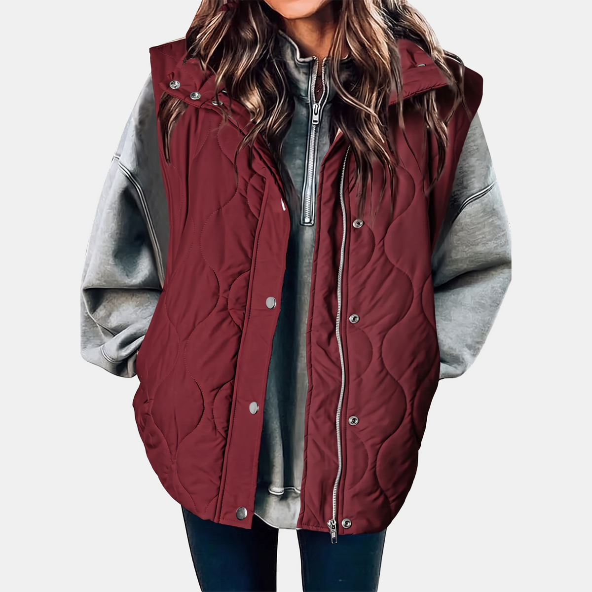 Women's Quilted Hooded Puffer Gilet