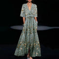 SOPHIA | ELEGANT EVENING DRESS WITH FLORAL PATTERN