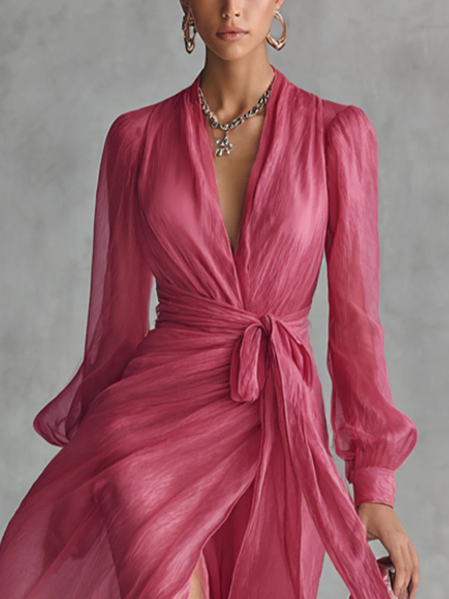 Ellie - Breezy V-neck Maxi Dress