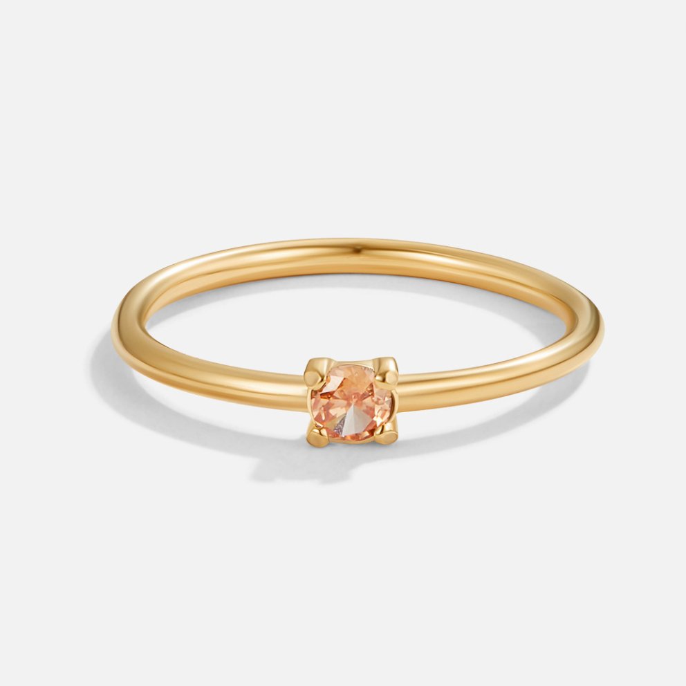 Gold Birthstone Rings