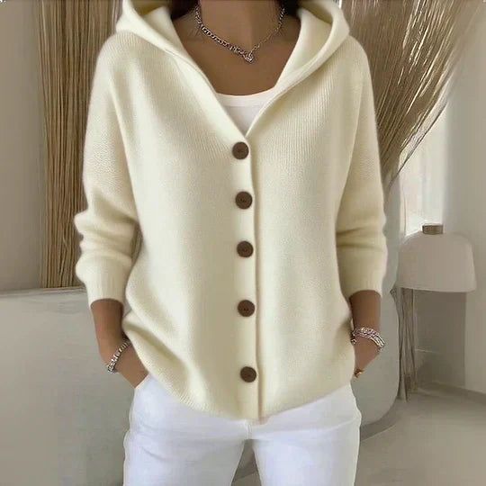 Darienne™ | Hooded Button-Through Cardigan