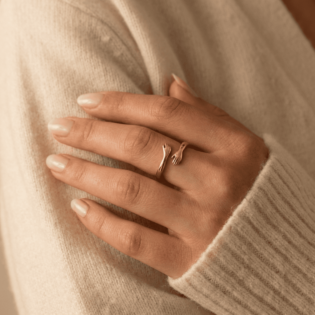 Hug Hands Ring | Minimalist Ring
