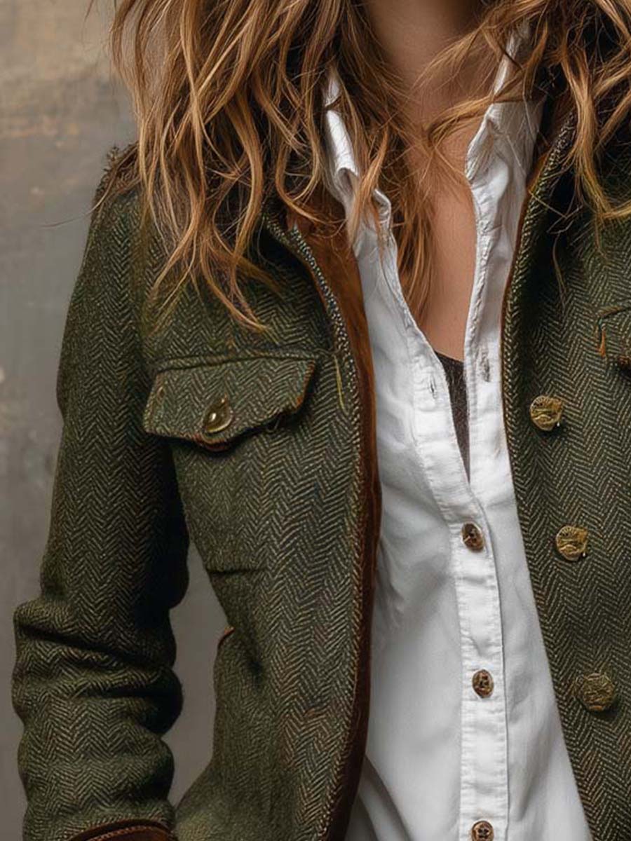 Evangeline™ | Heritage Herringbone Jacket