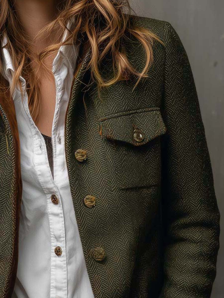 Evangeline™ | Heritage Herringbone Jacket