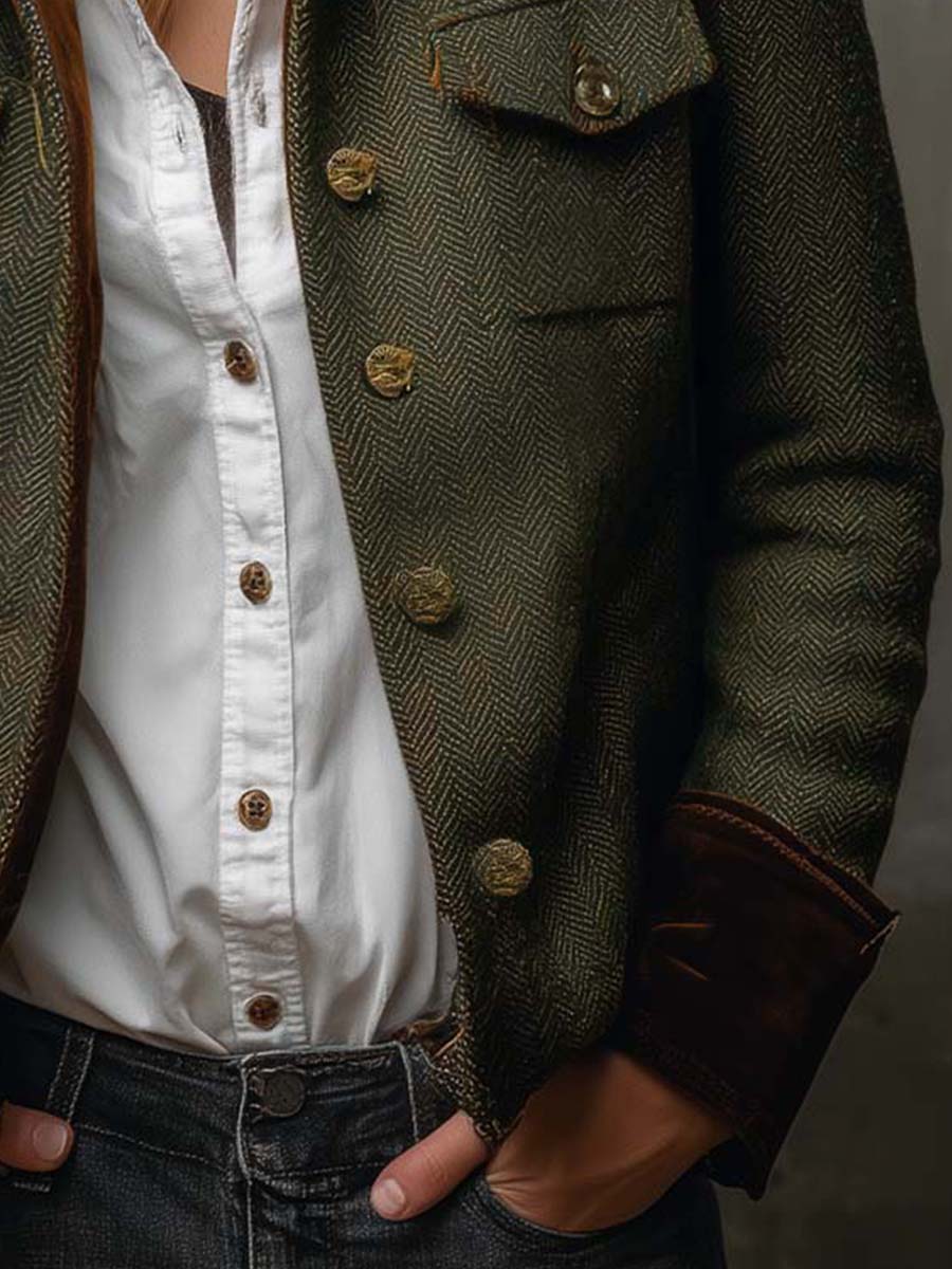 Evangeline™ | Heritage Herringbone Jacket
